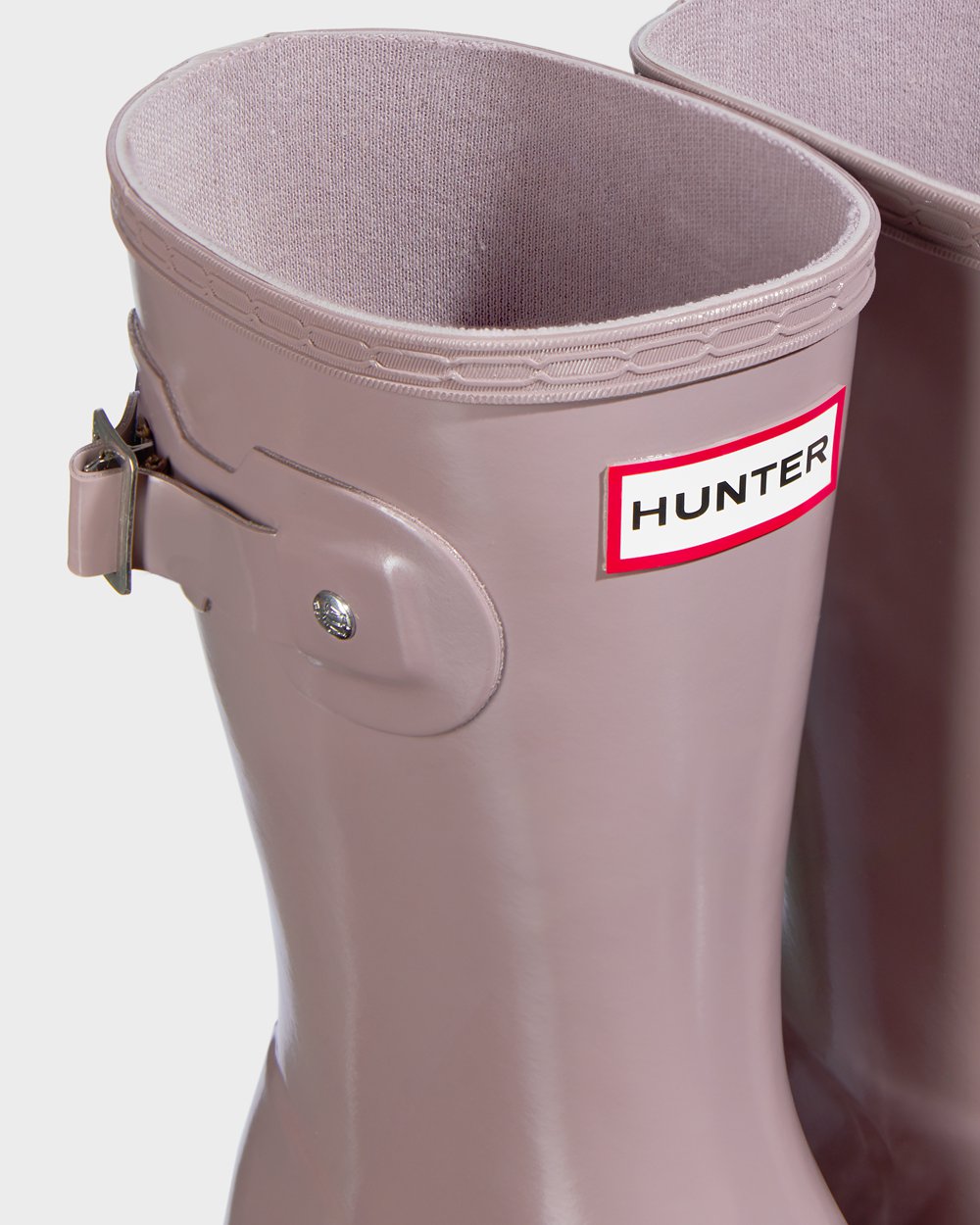 Botas de Lluvia Cortas Hunter Mujer - Original Tour Foldable Gloss - Morados - CAKZJEN-23